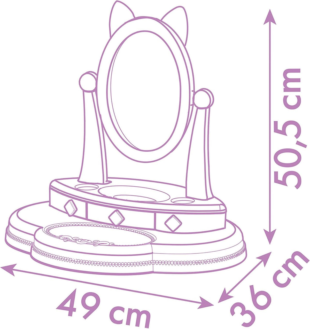 Smoby Gabby's Dollhouse Tabletop Dressing Table