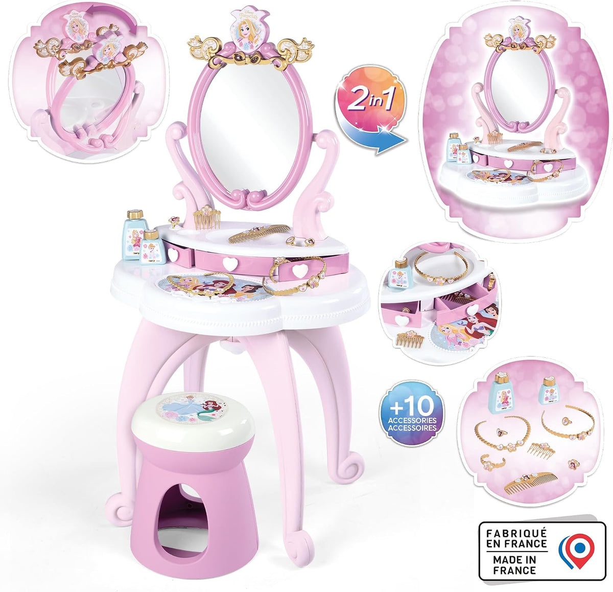 Smoby Disney Princess 2 in 1 dressing table