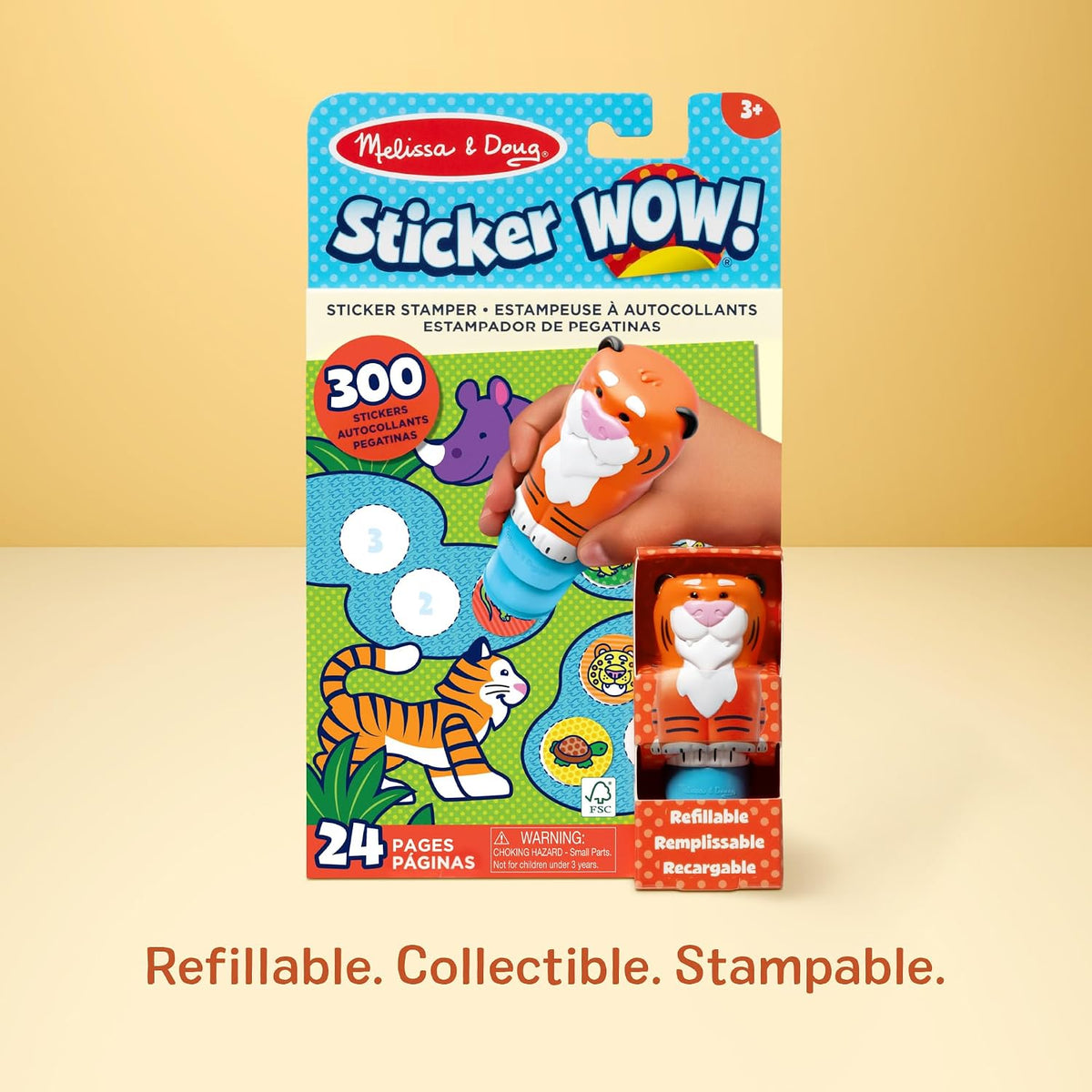 Sticker WOW!™ Activity Pad & Sticker Stamper - Tiger