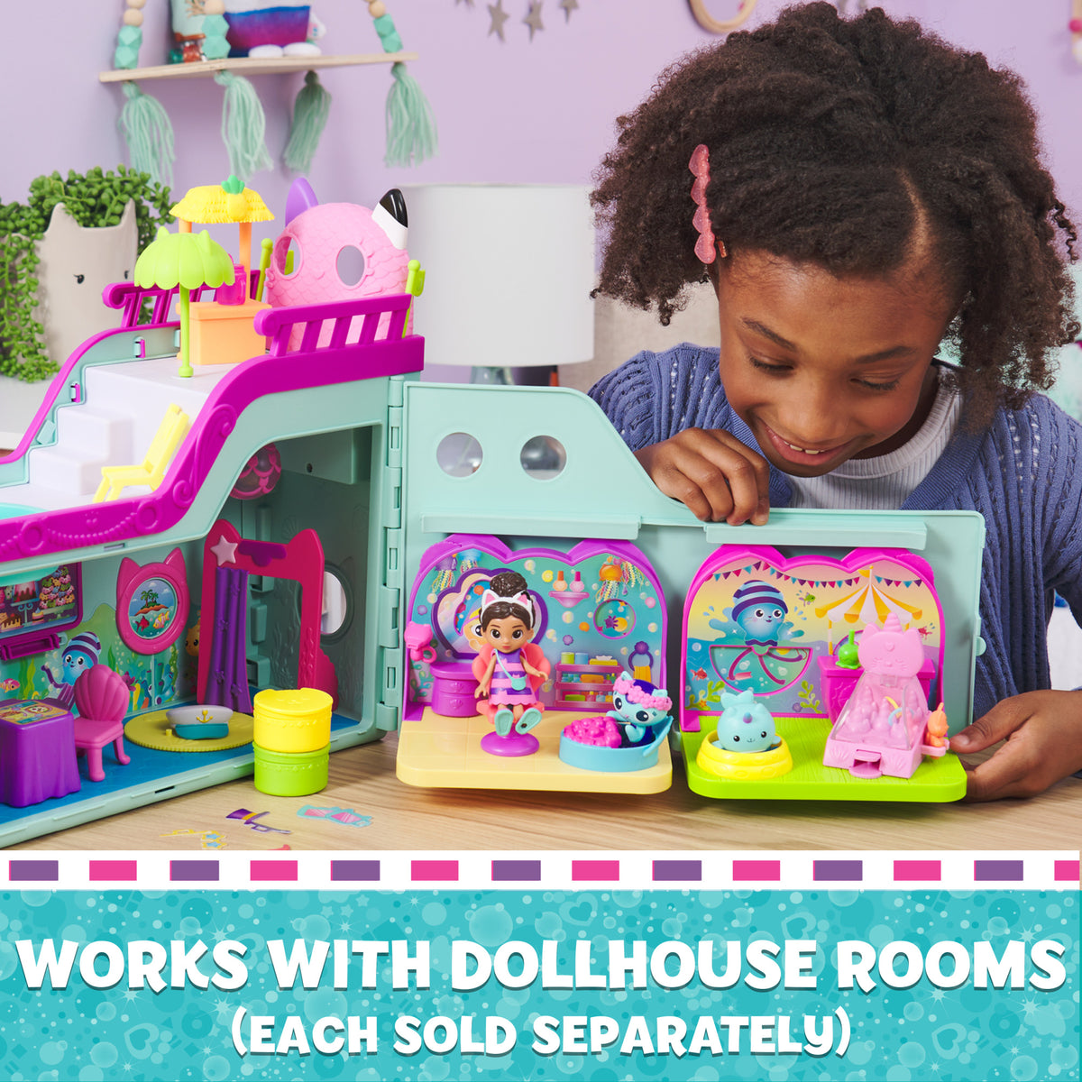Gabby's Dollhouse Deluxe Room Set -1Pc Random