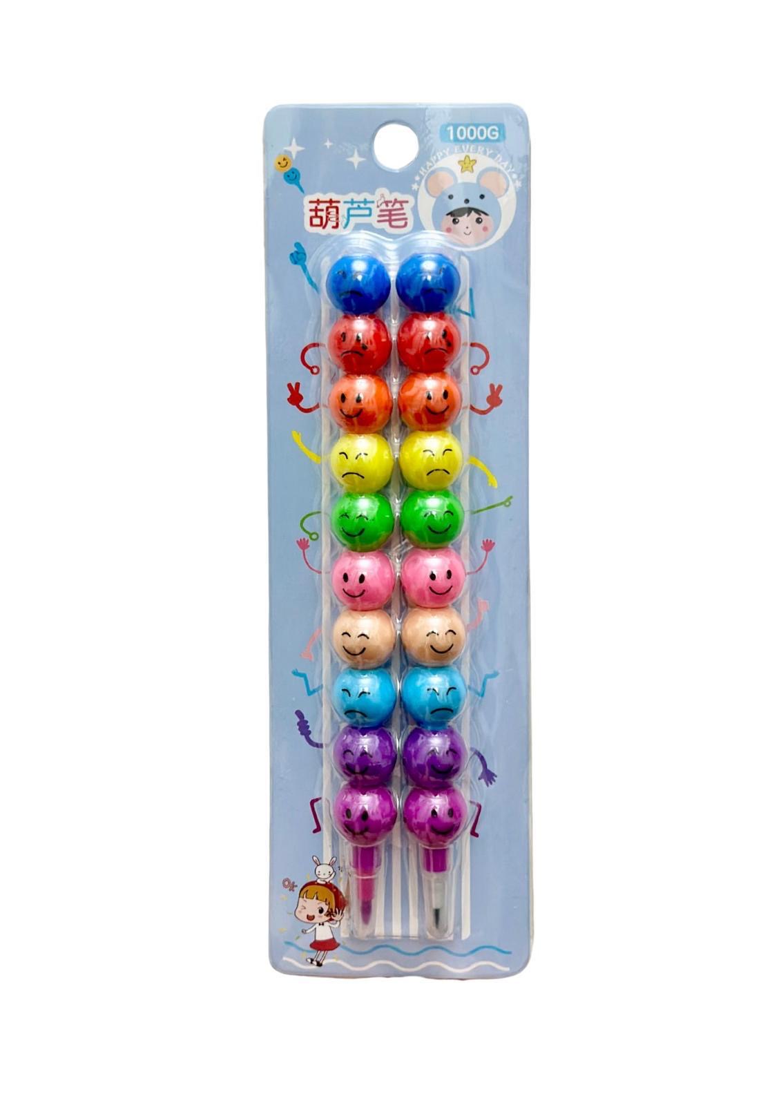 Emoji Design Pencil Set - 12 Pcs