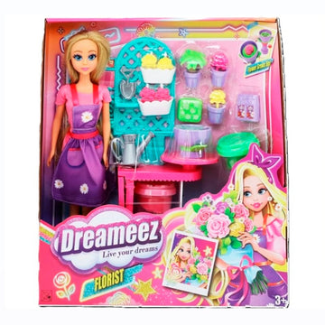 Dreameez - Florist Set Dolls Playset - 29 cm