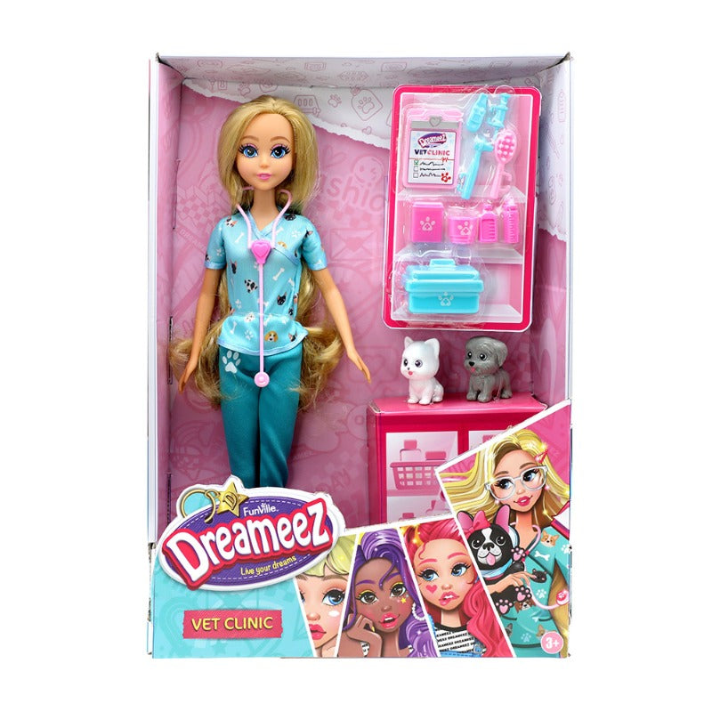 Dreameez - Veterinary Clinic Dolls Playset - 29 cm
