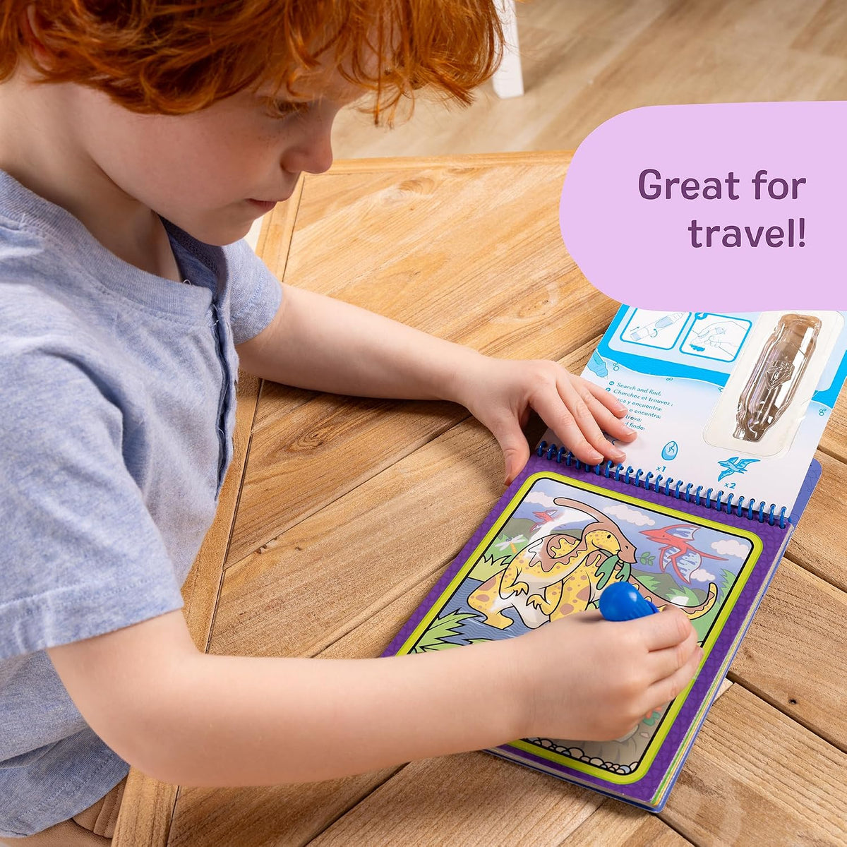 Melissa & Doug On The Go Water Wow! Reusable Water-Reveal Activity Pad – Dinosaurs
