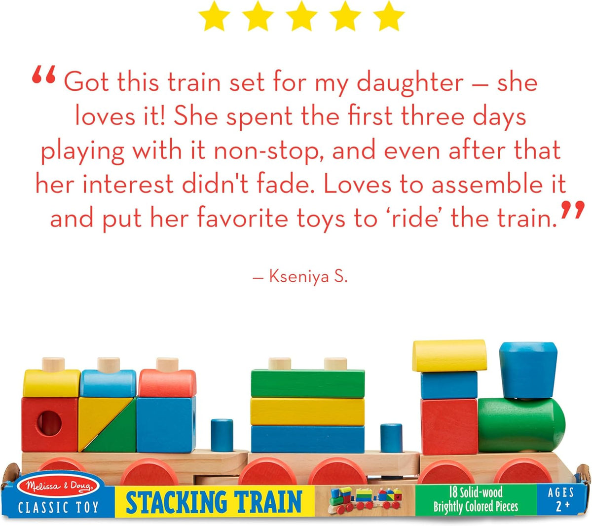 Melissa & Doug  Stacking Train