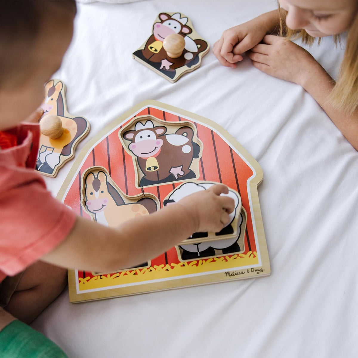 Melissa & Doug Barnyard Animals Jumbo Knob Puzzle
