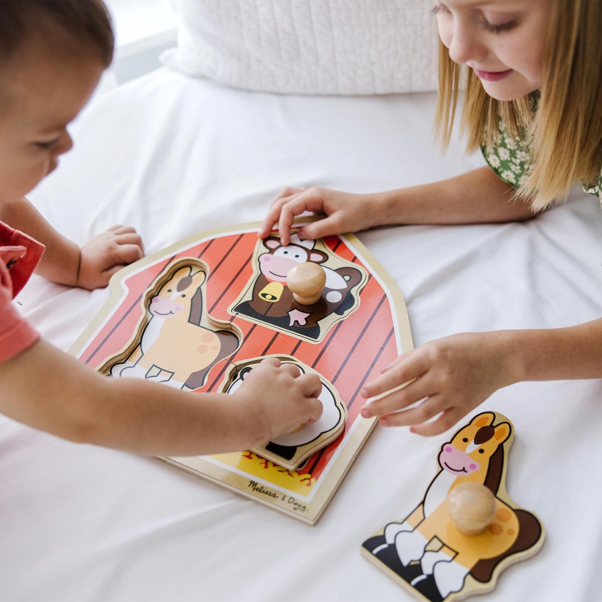 Melissa & Doug Barnyard Animals Jumbo Knob Puzzle