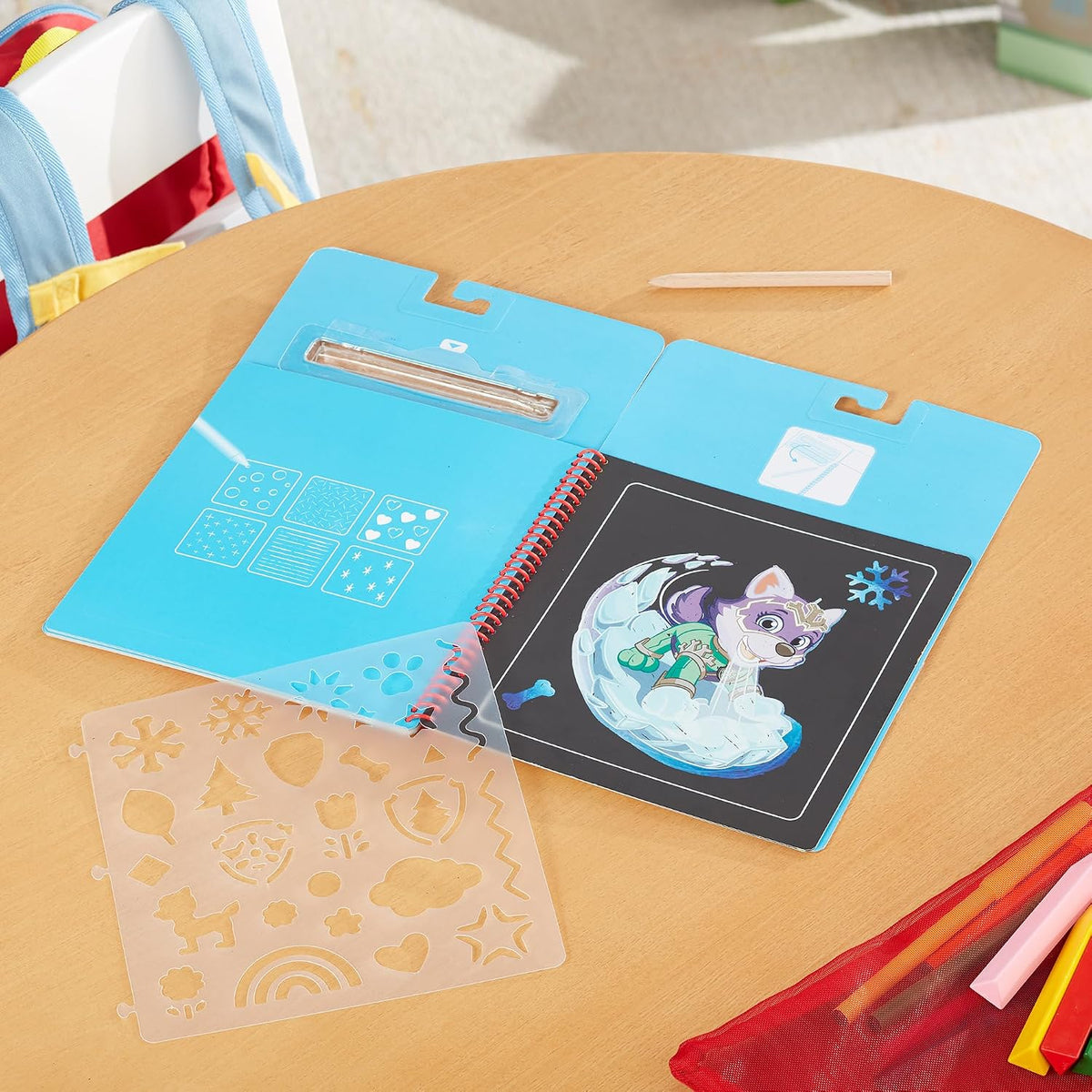 Melissa & Doug Paw Patrol Scratch Art Pad - Skye