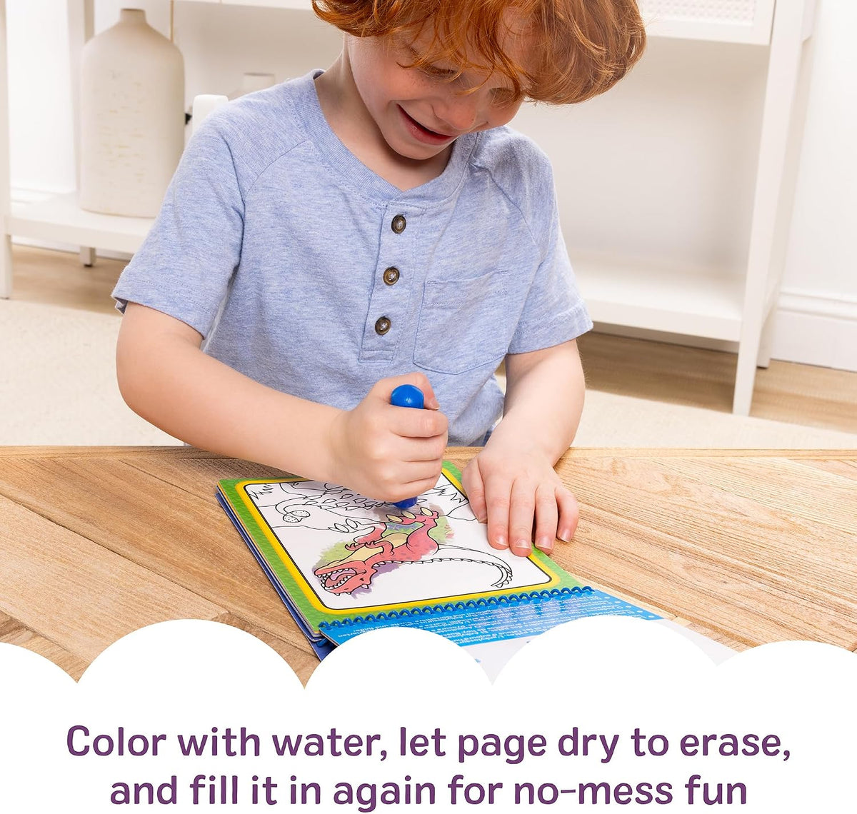 Melissa & Doug On The Go Water Wow! Reusable Water-Reveal Activity Pad – Dinosaurs