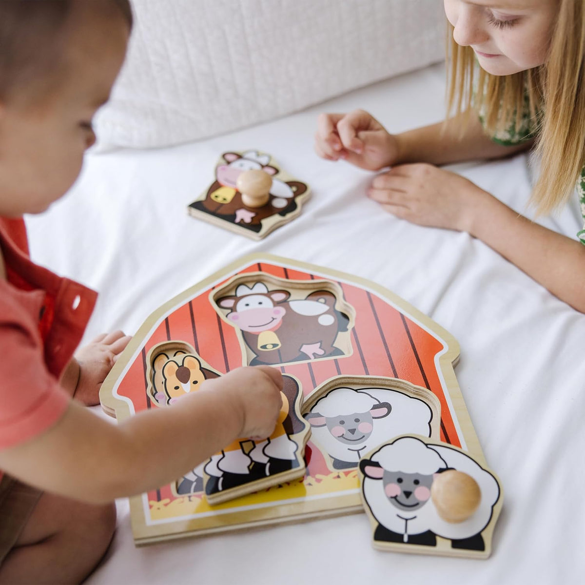 Melissa & Doug Barnyard Animals Jumbo Knob Puzzle