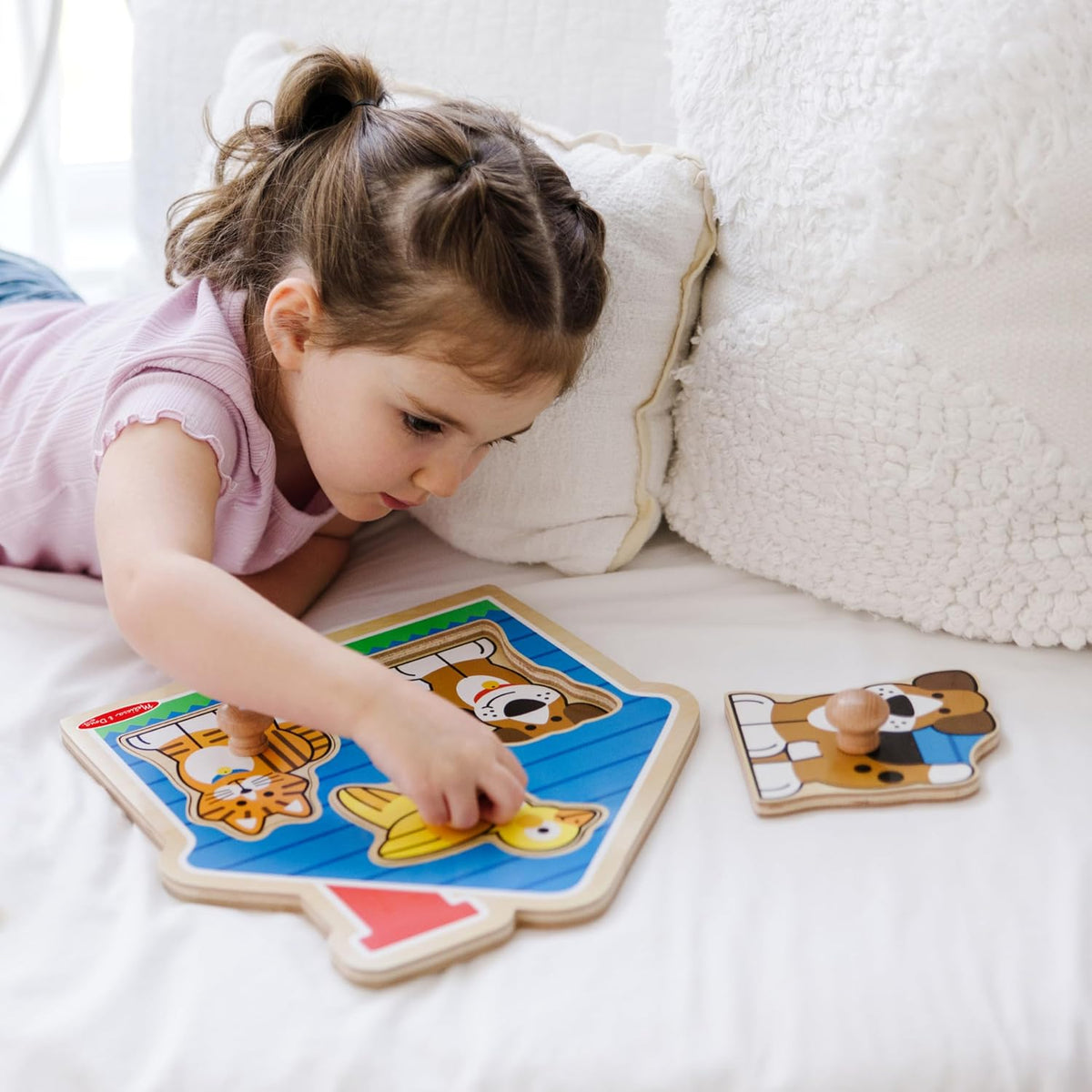 Melissa & Doug House Pets Jumbo Knob Puzzle - 3 Pieces