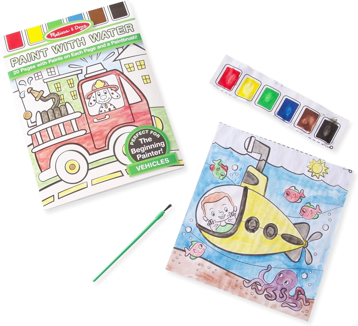Melissa & Doug Paint With Water - Vehicles