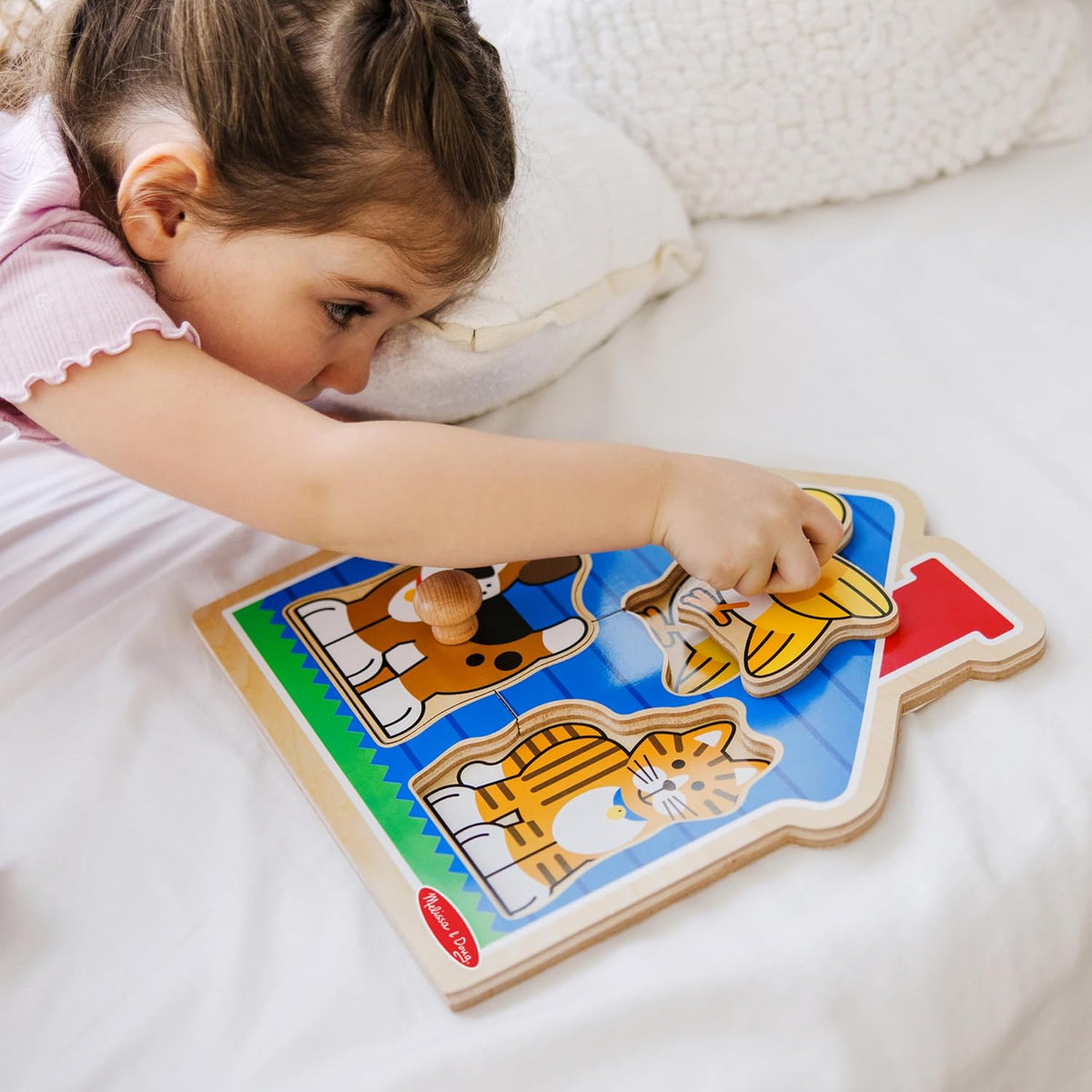 Melissa & Doug House Pets Jumbo Knob Puzzle - 3 Pieces