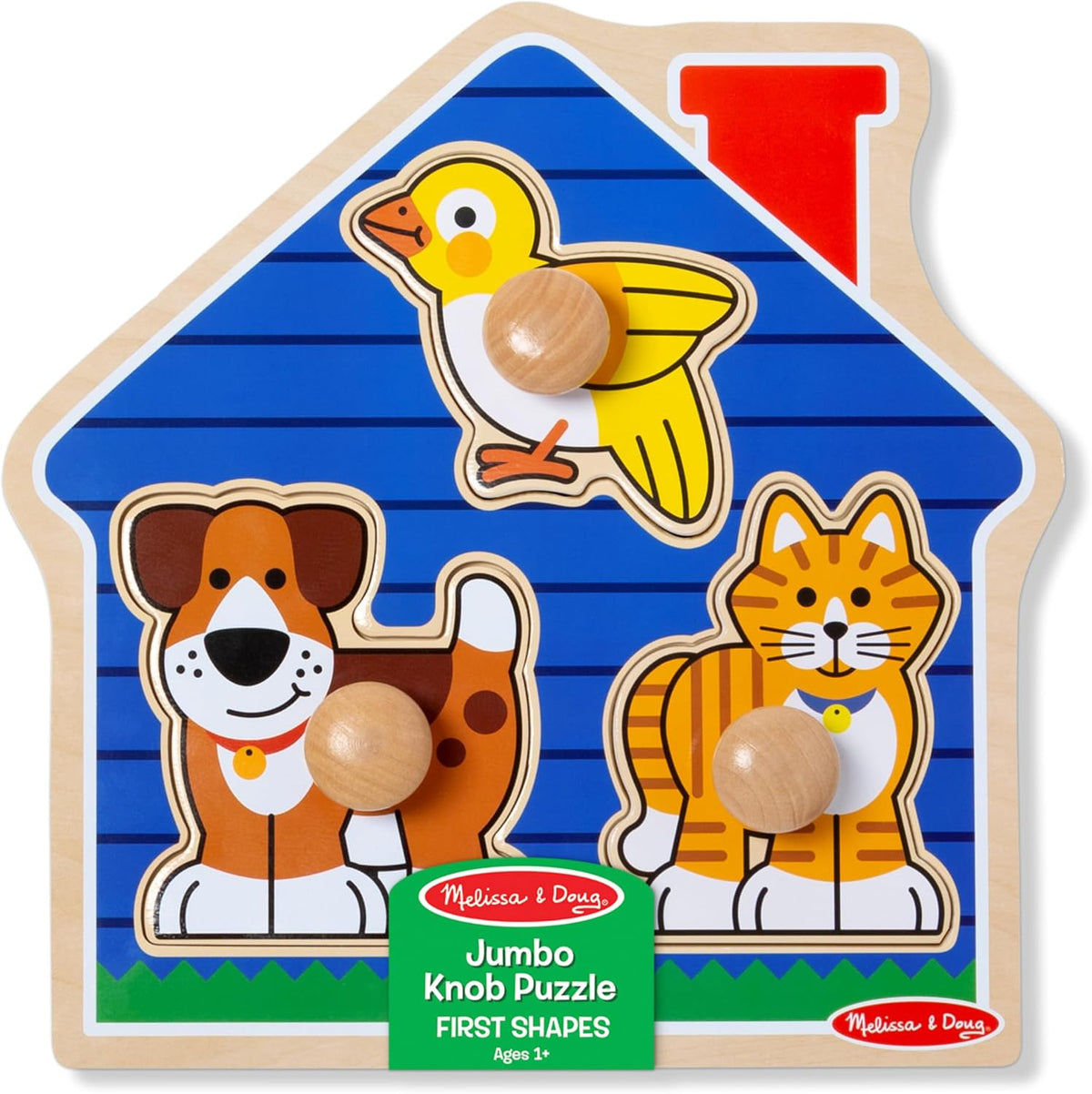 Melissa & Doug House Pets Jumbo Knob Puzzle - 3 Pieces