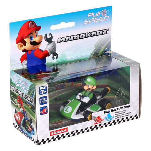 Carrera Pull & Speed Mario Kart Car - Luigi
