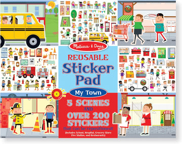 Melissa And Doug Reusable Sticker Pad - My Town