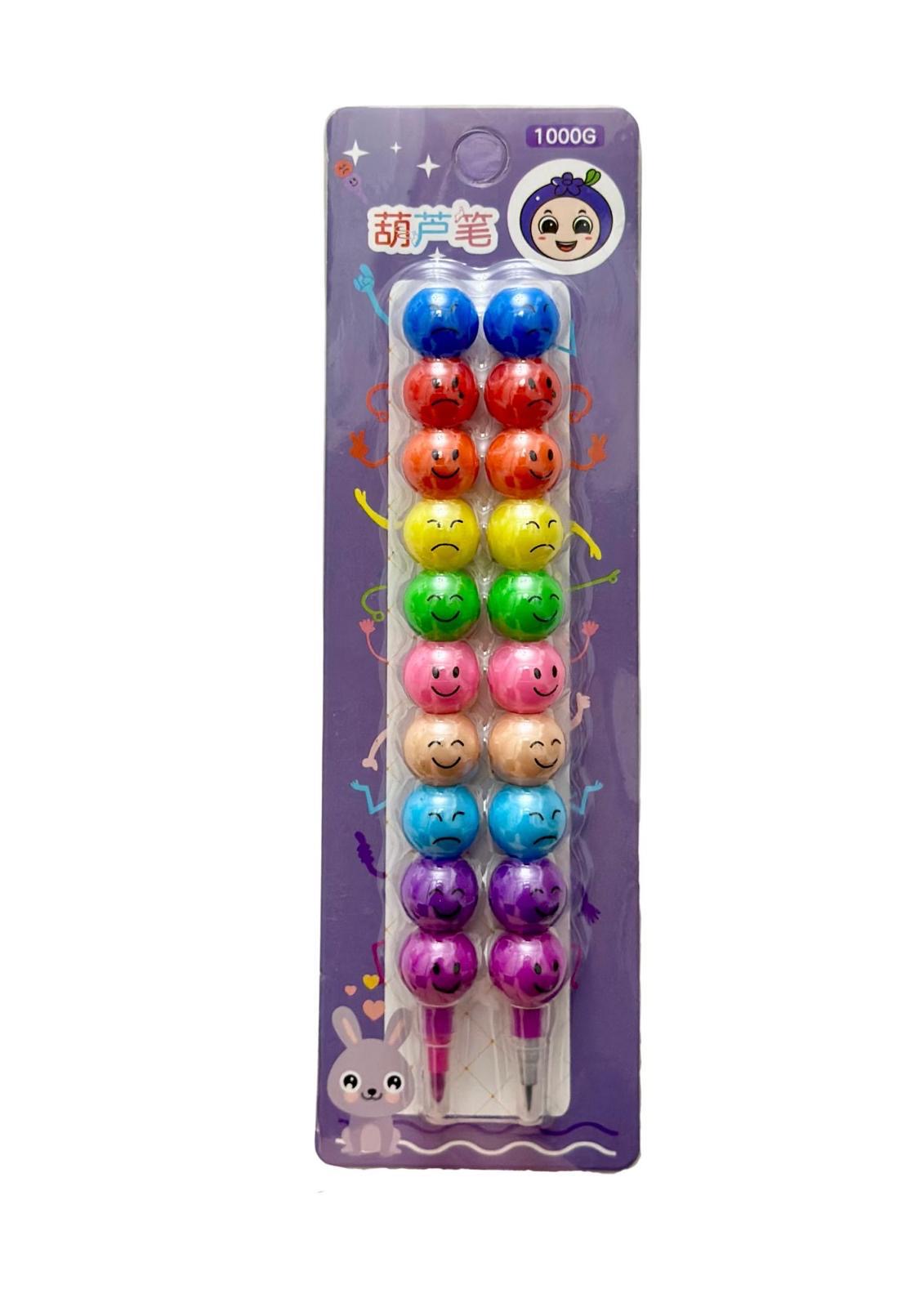 Emoji Design Pencil Set - 12 Pcs