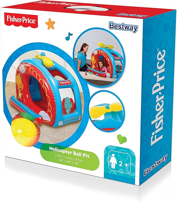 1.37m x 1.12m x 97cm Helicopter Ball Pit