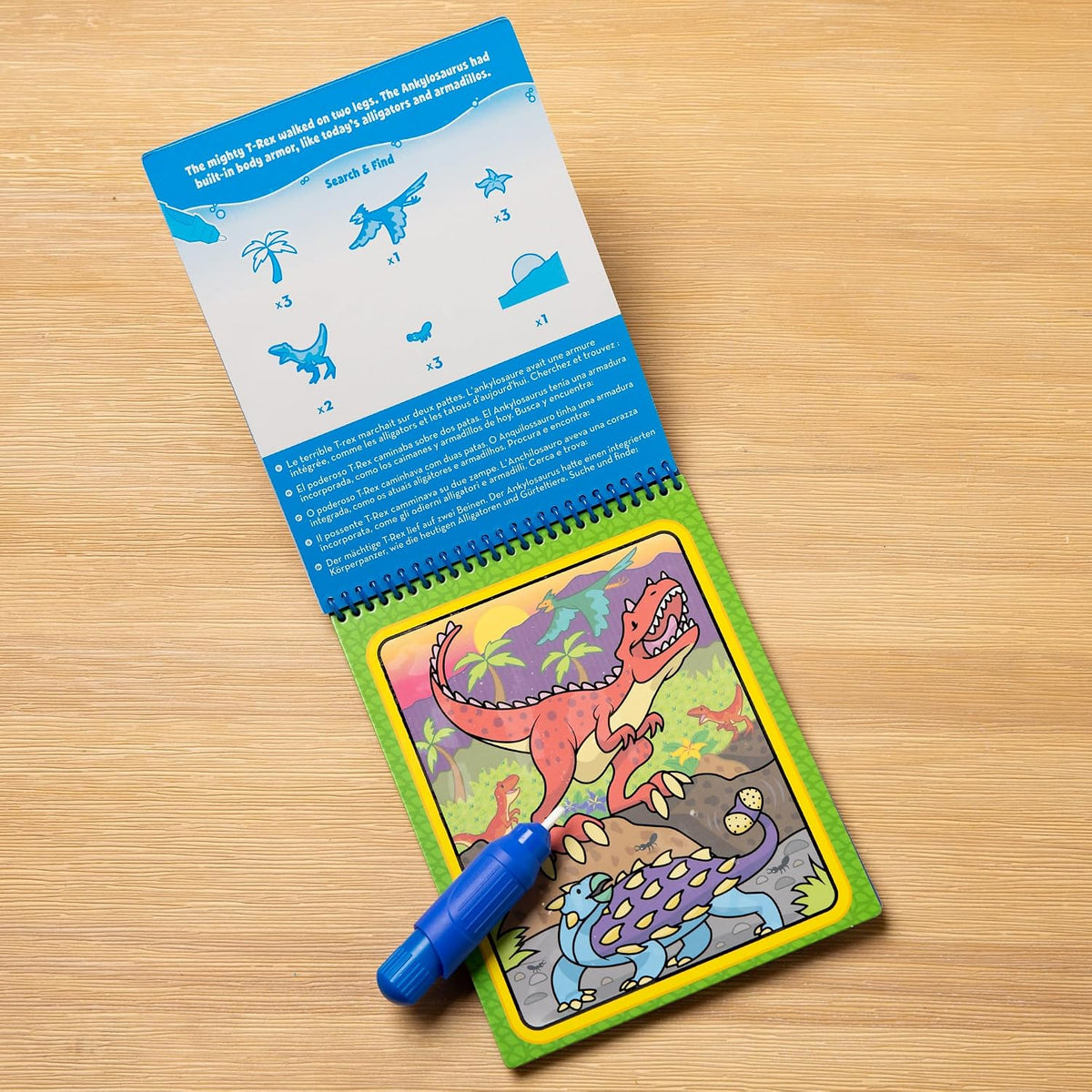 Melissa & Doug On The Go Water Wow! Reusable Water-Reveal Activity Pad – Dinosaurs