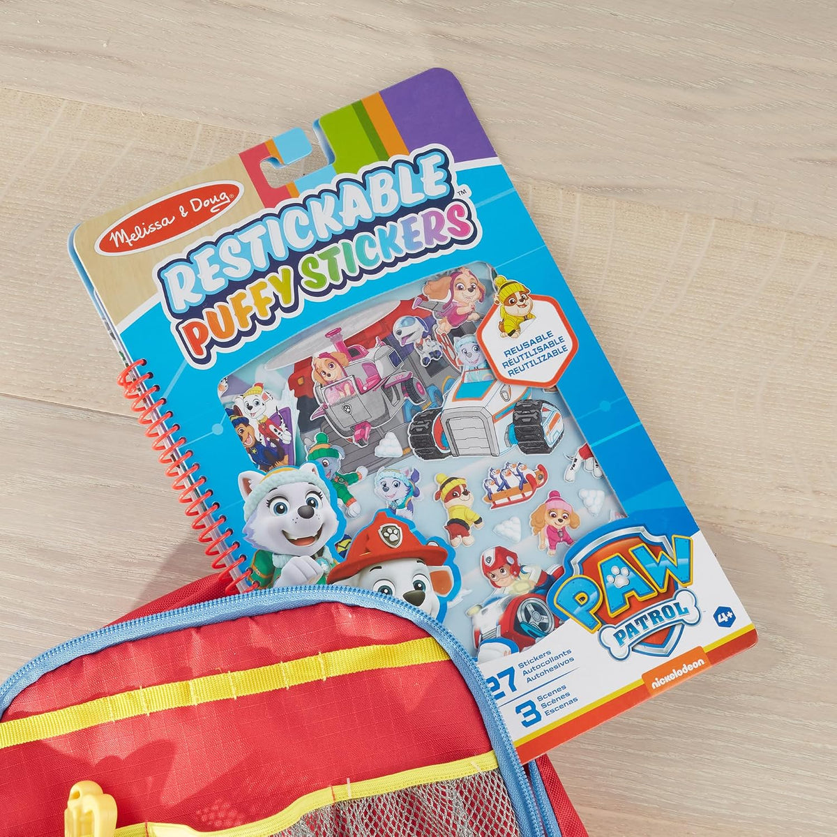 Paw Patrol Puffy Sticker Pad - Jake's Mountain