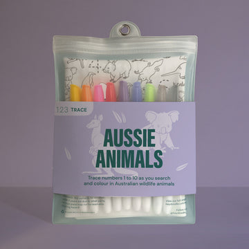 HeyDoodle Aussie Animals Silicone Mat Colouring