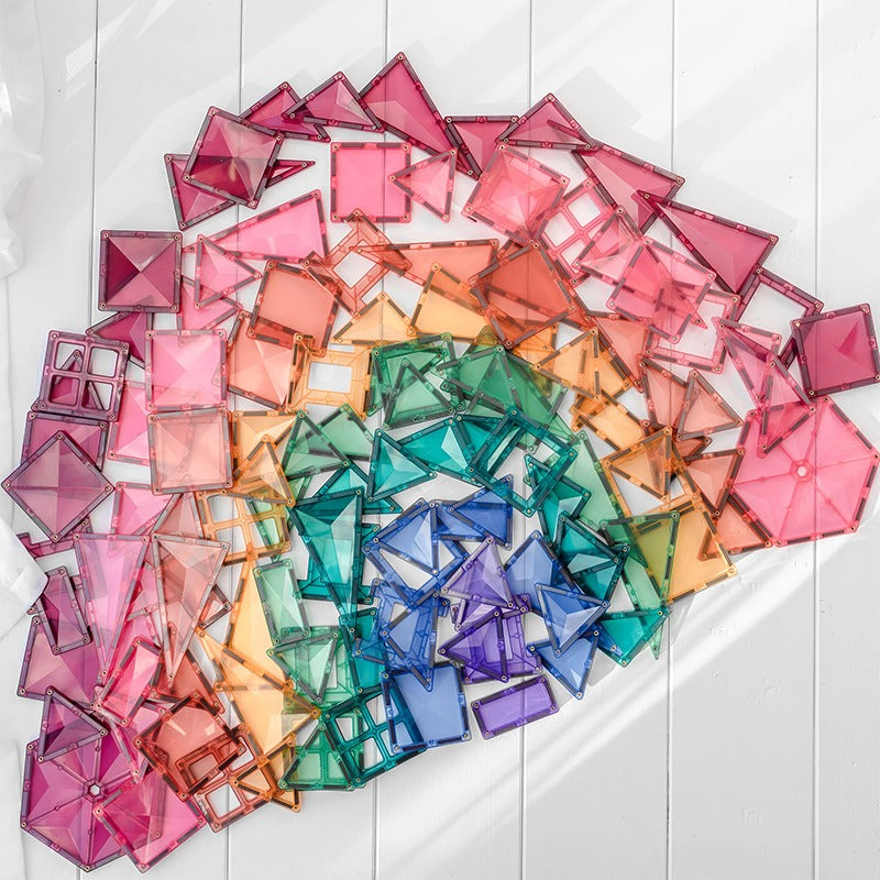Connetix - Magnetic Tiles Pastel Mega Pack - 202 Pcs