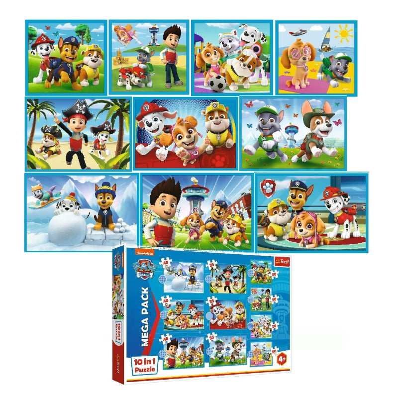 Trefl Paw Patrol Mega Pack 10 in 1 Puzzle