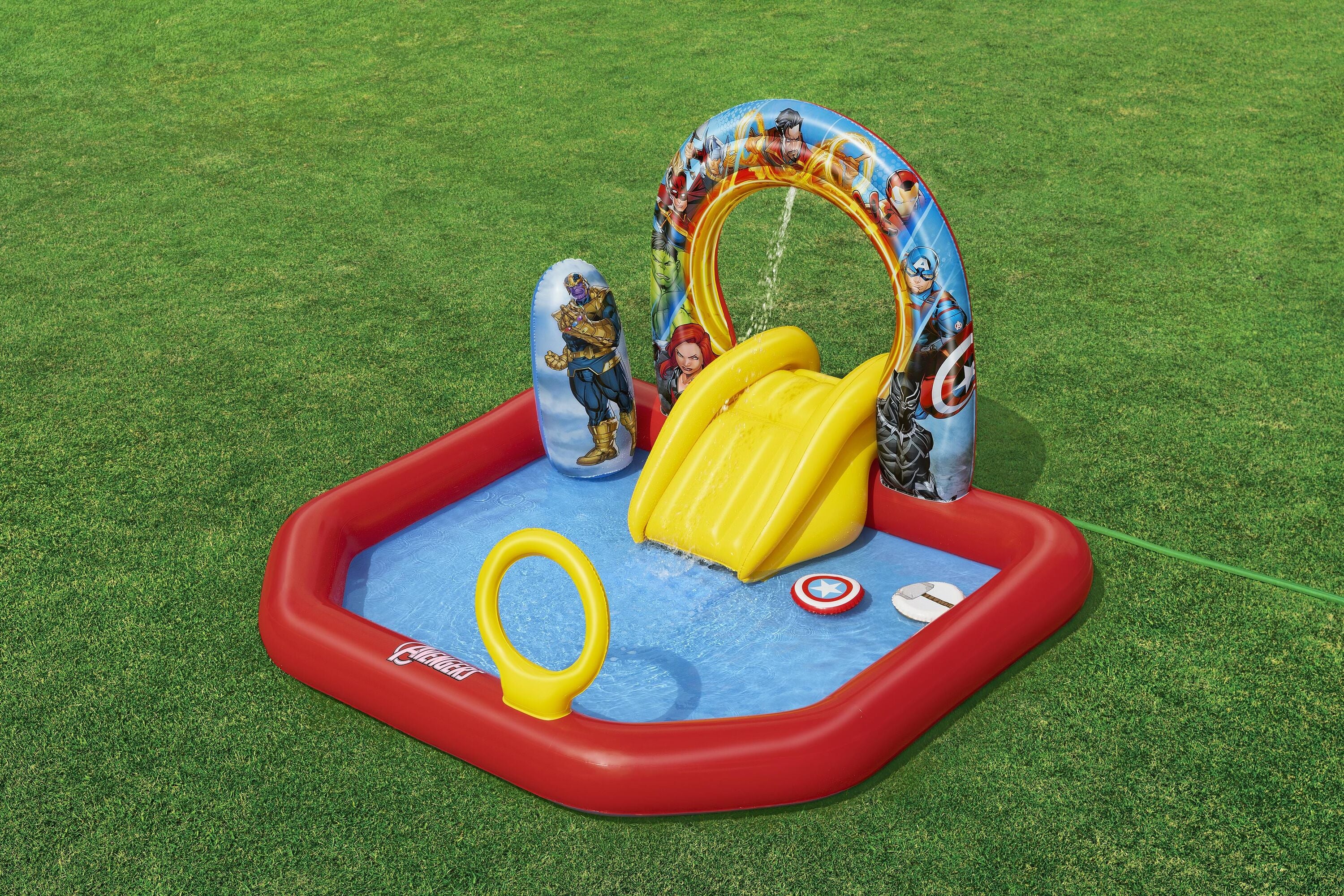 6'11" X 6'6" X 49"/2.11M X 1.98M X 1.25M AVENGERS ASSEMBLE PLAY CENTER