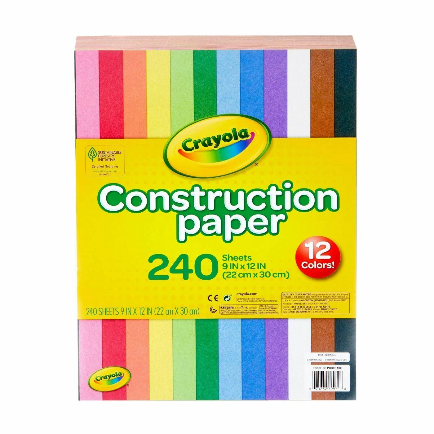 Crayola Construction Paper - 240 Pc