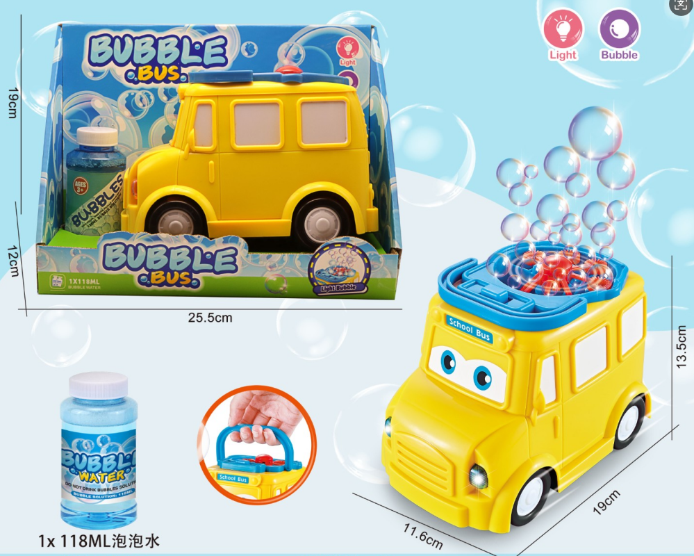 BO Bubble machine(with 1x120ML Bubble Water)
