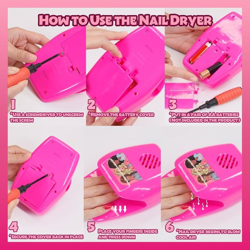 Townley Barbie Nail Polish Set 8 Pieces