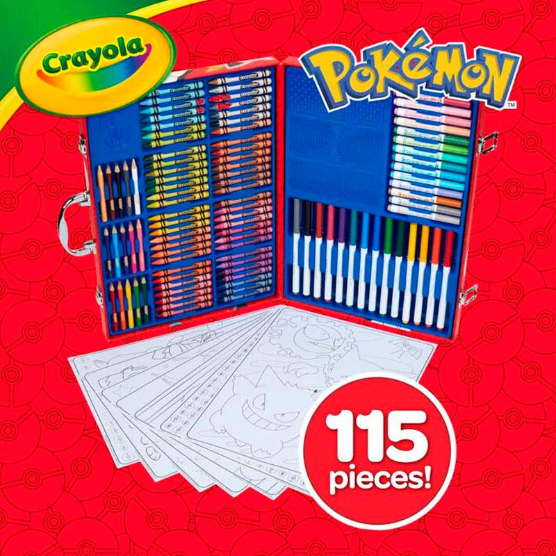 Crayola Pokemon Art Bag -115 Pieces