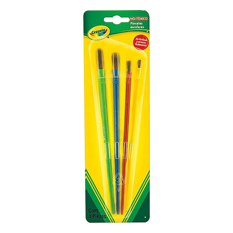 Crayola art brush set of different sizes - 4 piece