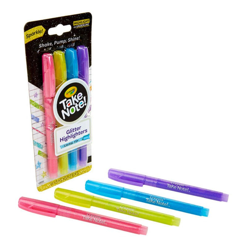Crayola Glitter Highlighters -4 Colors