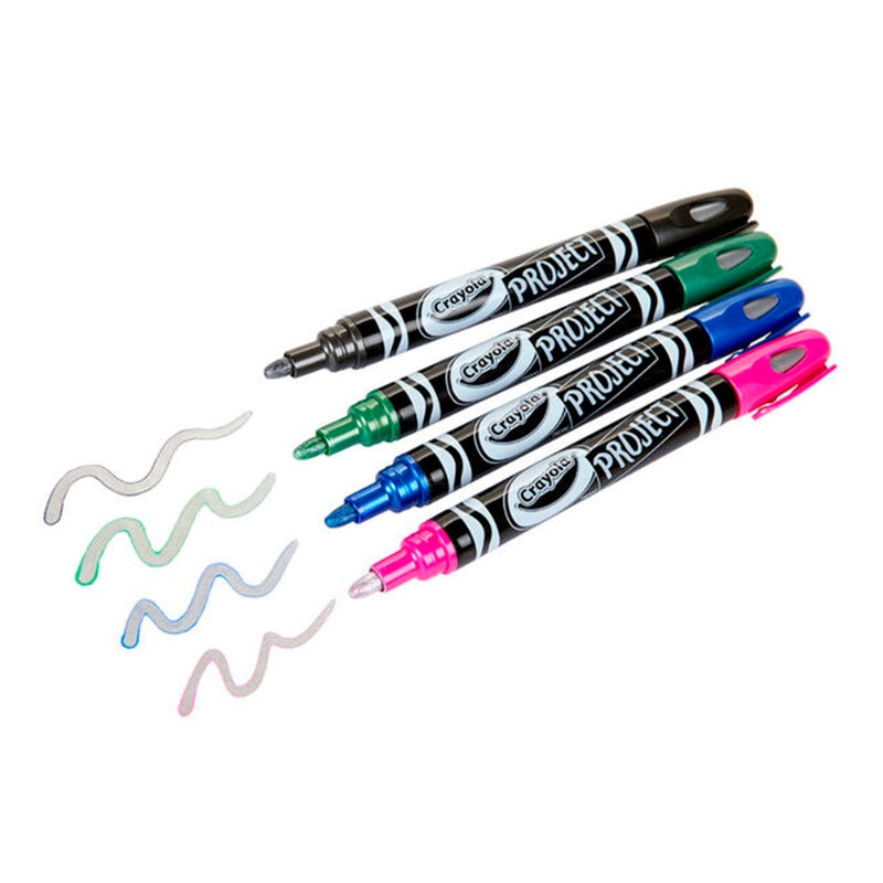 Crayola Project Metallic Outline Markers - 4 Pieces