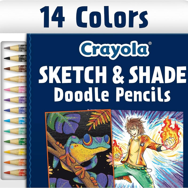 Crayola Wooden Pencils for Drawing and Shading with 2 Graphite Pencils-14 Count