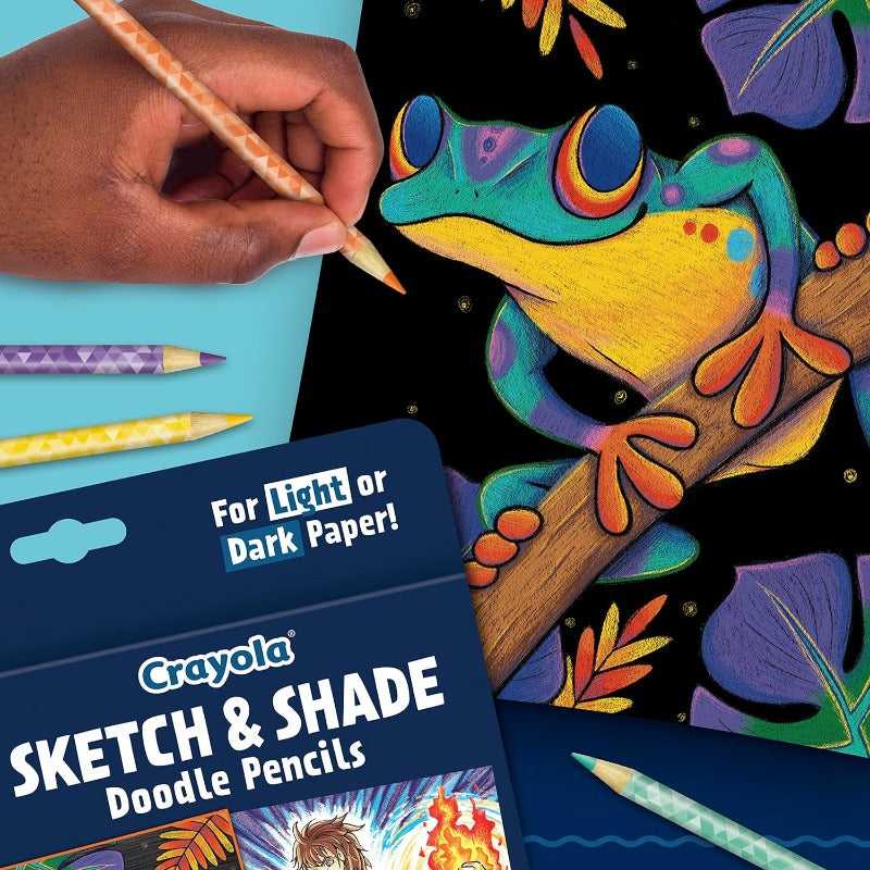 Crayola Wooden Pencils for Drawing and Shading with 2 Graphite Pencils-14 Count