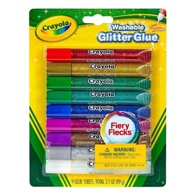Crayola Washable Glitter Glue Set - 9 Colors