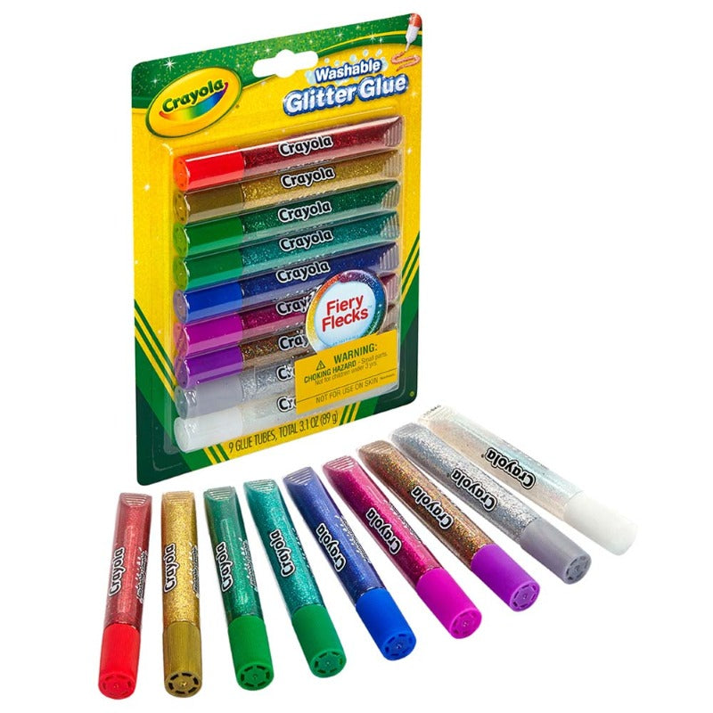 Crayola Washable Glitter Glue Set - 9 Colors