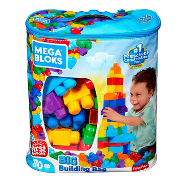 Mega Bloks Big Building Bag 80 Pcs