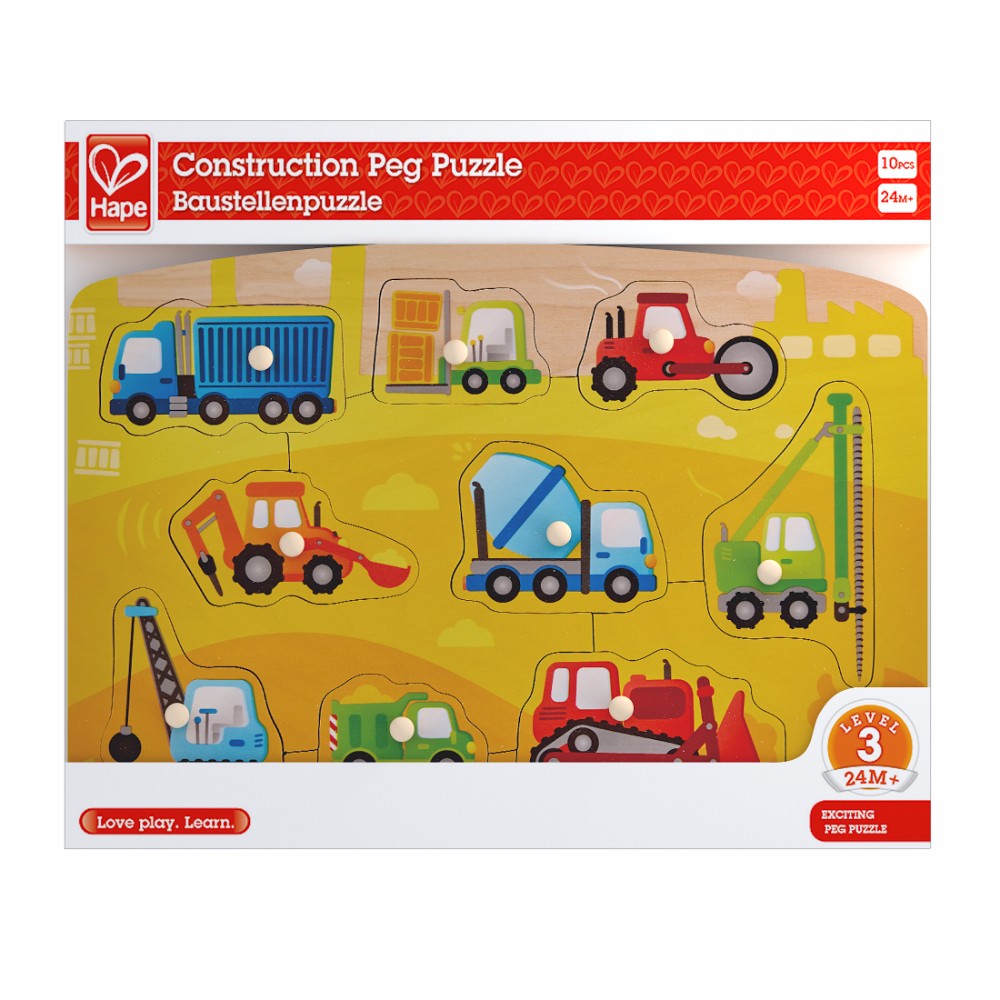 Hape Construction Peg Puzzle