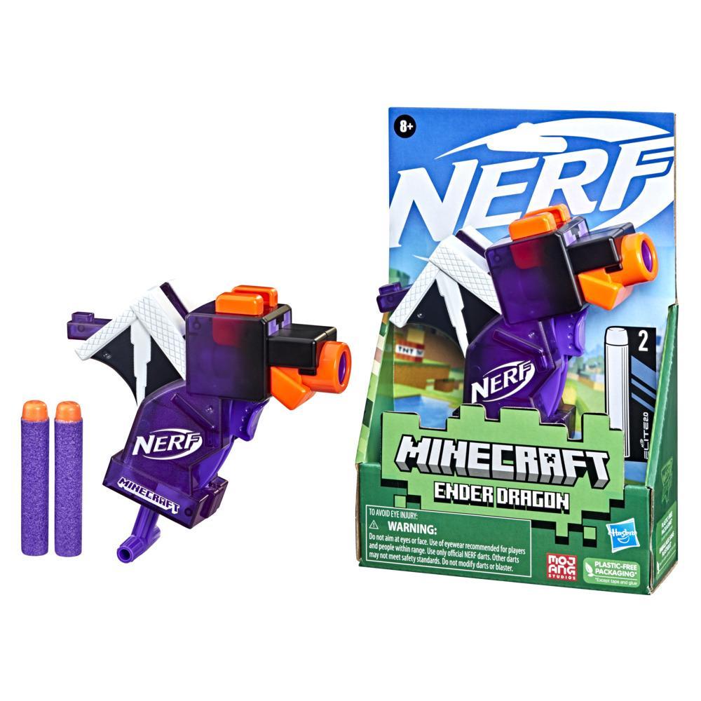 Nerf Micro Shots Minecraft Mini Blaster - Ender Dragon
