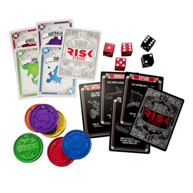 Risk Strike Cards And Dice Game
