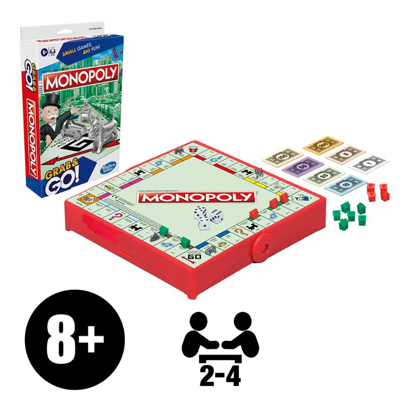 Hasbro Monopoly Grab and Go Game for Kids