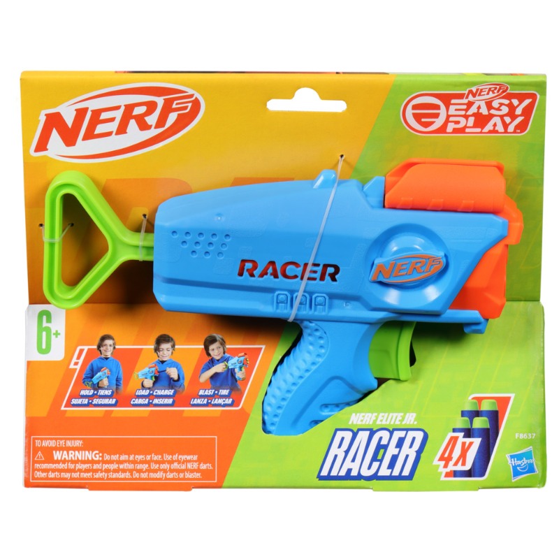 Nerf Elite Elite Junior Easy Play Dart Blaster with 4 Darts