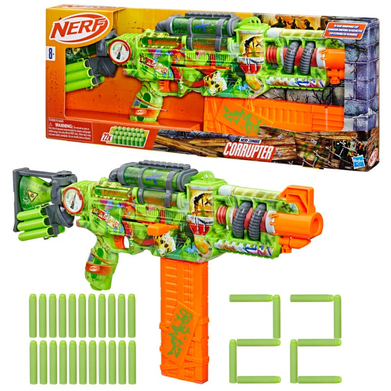 Nerf Elite Zombie Corrupter Dart Blaster with 22 Darts