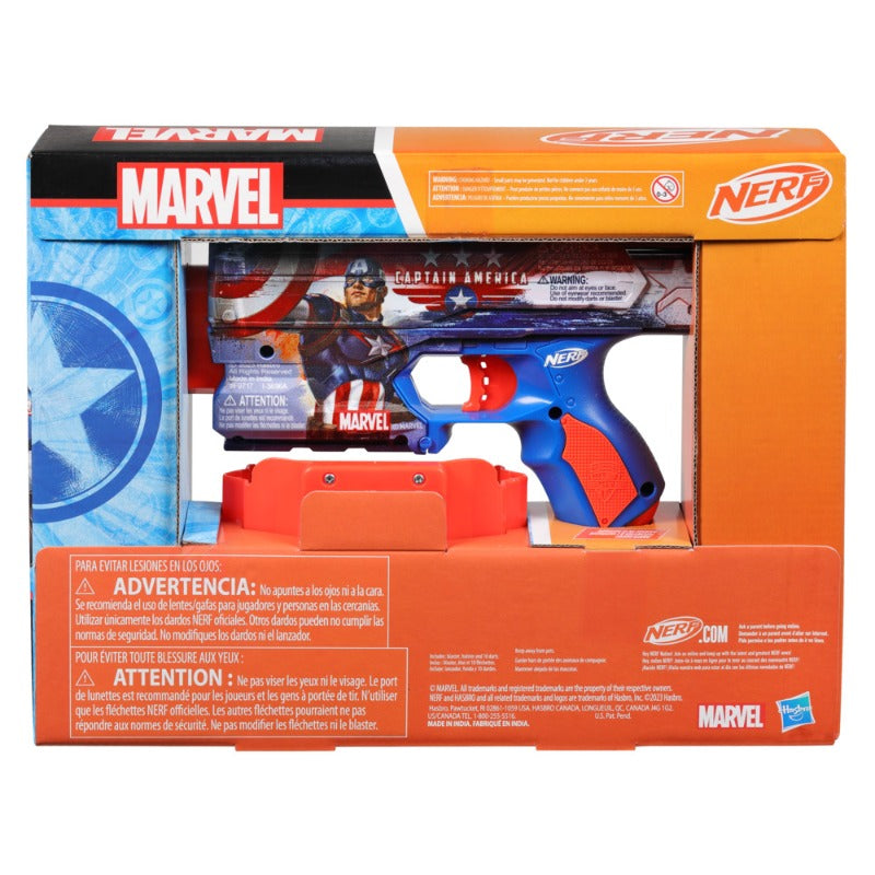 Nerf Captain America Dart Blaster with 10 Foam Darts