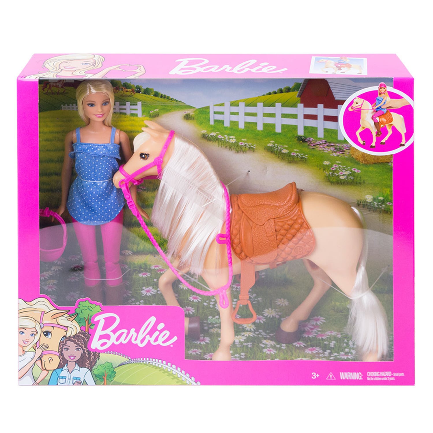 Barbie Doll And Horse