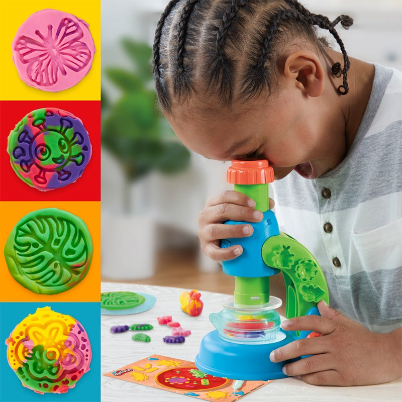 Play-Doh Light And Look Microscope Clay Set for Kids