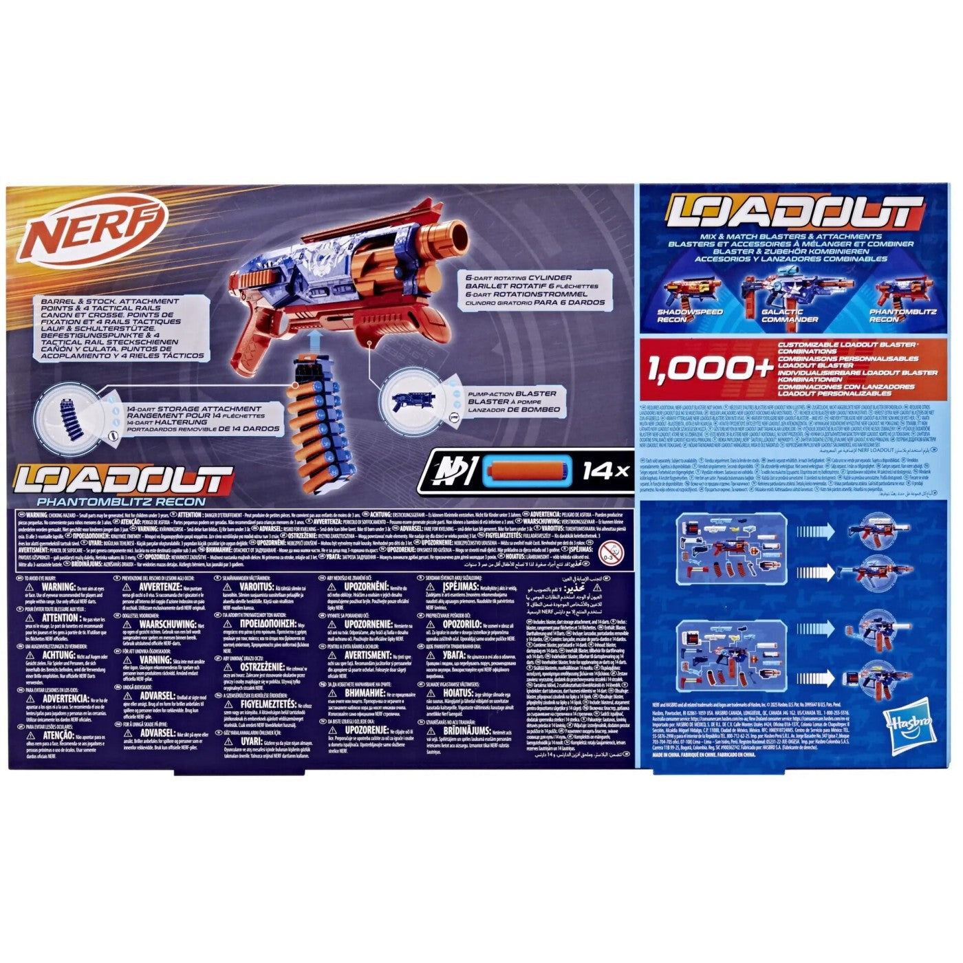 Nerf Loadout Shadowspeed Recon Blaster and 14 N1 Darts